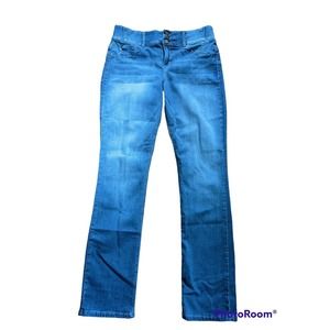 Laurie Felt Silky Curve Straight Leg Medium Wash High Rise Jeans Large, Tall